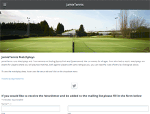 Tablet Screenshot of jamietennis.com